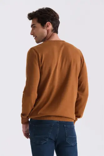 Dolchin Slim Fit Velosiped Yoqali Naqshli Triko Kozok - 4