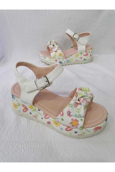 DOLGU TOPUK (BANTLI) KIZ ÇOCUK SANDALET - ÖZGÜR KIDS