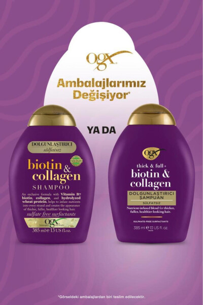Biotin & Kolajen Dolgunlaştırıcı Sülfatsız Şampuan 385 ml - 24