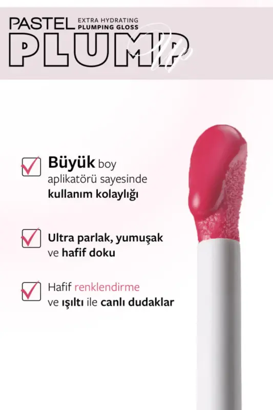 Plump Up Extra Hydrating Plumping Gloss - Dolgunlaştıran Dudak Parlatıcısı 211 Pink Petal - 211 Pink Petal - 3