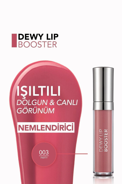 Dolgunlaştırıcı Renkli Dudak Parlatıcısı (Koyu Şeftali) - Dewy Lip Booster - 003 - 8690604619054 - 26