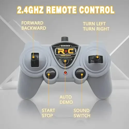 Dollox 1/30 Remote Control Ambulance, 2.4G RC Play Ambulance Car Toy 4 Channel Electric Ambulance Vehicles Emergency Rescue Cars with Lights, Opening Door, Gifts for Kids Boys Girls Age 3 4 5 6 7 - 5