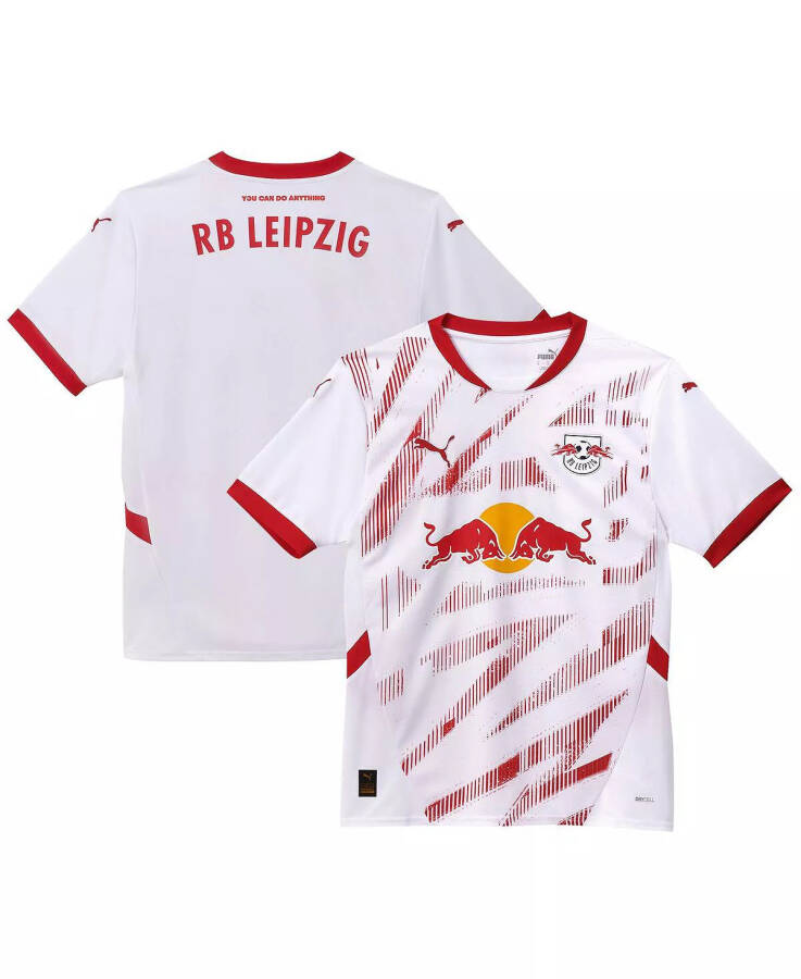 Домашняя футболка RB Leipzig 2024/25 (мужская реплика) белого цвета - 1