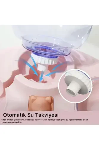 Домашние животные кошка и собака миска для корма и воды 1.4л большая емкость для воды-зеленый - 5