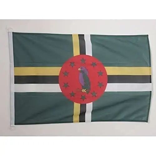 Dominica NAUTICAL Flag 18'' x 12'' - Dominican flags 30 x 45 cm. - Banner 12x18 in for boat - AZ FLAG - AZ FLAG