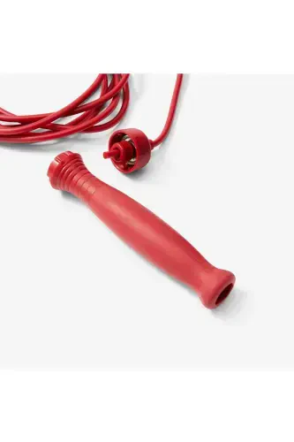 Domyos Jump Rope - Rubber Handle - Red - 500-Red - DECATHLON (1)