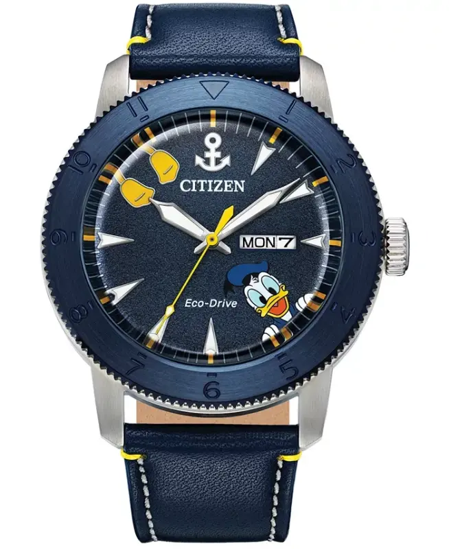 Donald Duck Moviy Charmli Teri Hamyon Soati 44mm-Moviy - CITIZEN