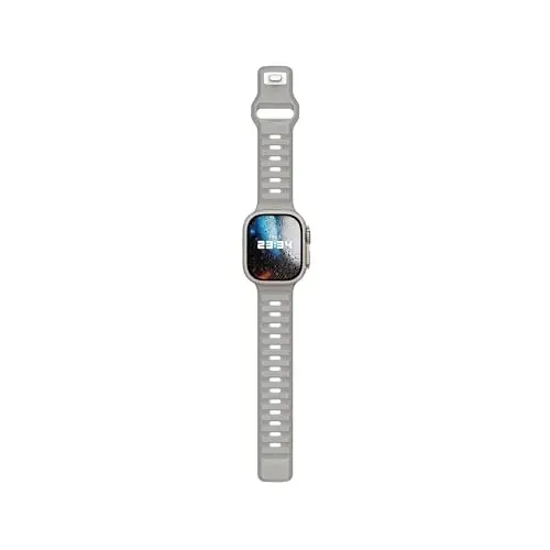 DONEGANI UC1 Apple Watch Bands ayollar erkaklar uchun Se Ultra 2 40mm 44mm 46mm 42mm 45mm 41mm 38mm 49mm Series 10 9 8 7 6 5 4 3 iWatch Sport Strap Silicone Moon Gray - 5