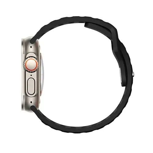 DONEGANI UC1 Apple Watch Bands Ayollar Erkaklar uchun Se Ultra 2 40mm 44mm 46mm 42mm 45mm 41mm 38mm 49mm Series 10 9 8 7 6 5 4 3 iWatch Sport Strap Silikon Qora - 4