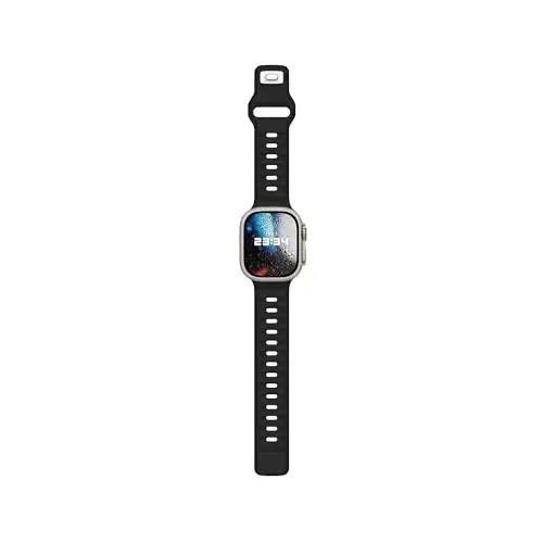 DONEGANI UC1 Apple Watch Bands Ayollar Erkaklar uchun Se Ultra 2 40mm 44mm 46mm 42mm 45mm 41mm 38mm 49mm Series 10 9 8 7 6 5 4 3 iWatch Sport Strap Silikon Qora - 5