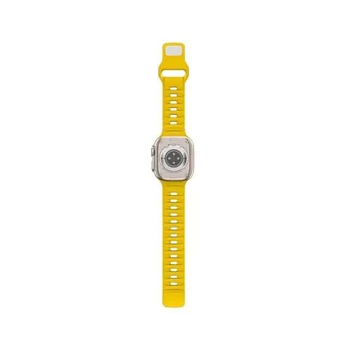 DONEGANI UC1 Apple Watch Kordonları Kadın Erkek Se Ultra 2 40mm 44mm 46mm 42mm 45mm 41mm 38mm 49mm Seri 10 9 8 7 6 5 4 3 iWatch Spor Kayışı Silikon Limon Sarısı - 6