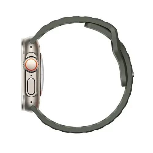 DONEGANI UC1 Apple Watch Kordonları Kadın Erkek Se Ultra 2 40mm 44mm 46mm 42mm 45mm 41mm 38mm 49mm Seri 10 9 8 7 6 5 4 3 iWatch Spor Kayışı Silikon Ordu Yeşili - 11