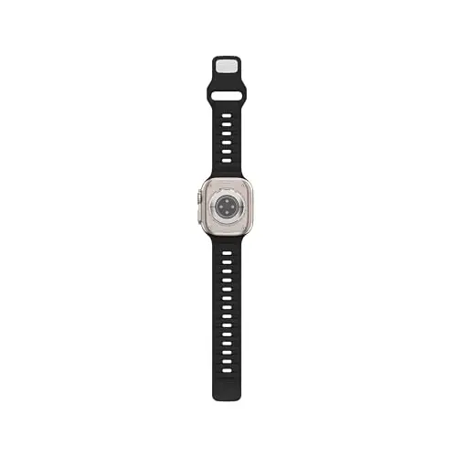 DONEGANI UC1 Apple Watch Kordonları Kadın Erkek Se Ultra 2 40mm 44mm 46mm 42mm 45mm 41mm 38mm 49mm Seri 10 9 8 7 6 5 4 3 iWatch Spor Kayışı Silikon Siyah - 13