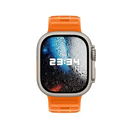 DONEGANI UC1 Band for Apple Watch Bands Women Men Se Ultra 2 40mm 44mm 46mm 42mm 45mm 41mm 38mm 49mm Series 10 9 8 7 6 5 4 3 iWatch Sport Strap Silicone Orange - 3