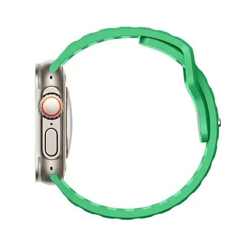 DONEGANI UC1 Band for Apple Watch Bands Women Men Se Ultra 2 40mm 44mm 46mm 42mm 45mm 41mm 38mm 49mm Series 10 9 8 7 6 5 4 3 iWatch Sport Strap Silicone Poison Green - 4