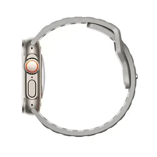 DONEGANI UC1 Band for Apple Watch Bands Women Men Se Ultra 2 40mm 44mm 46mm 42mm 45mm 41mm 38mm 49mm Series 10 9 8 7 6 5 4 3 iWatch Sport Strap Silicone Moon Gray - 4