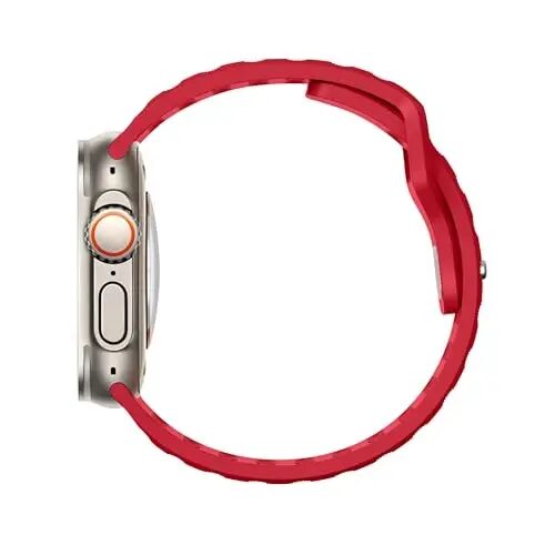 DONEGANI UC1 Band for Apple Watch Bands Women Men Se Ultra 2 40mm 44mm 46mm 42mm 45mm 41mm 38mm 49mm Series 11 10 9 8 7 6 5 4 3 iWatch Sport Strap Silicone Red Christmas - 4