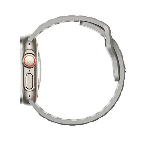 DONEGANI UC2 Band for Apple Watch Bands Women Men Se Ultra 2 40mm 44mm 46mm 42mm 45mm 41mm 38mm 49mm Series 10 9 8 7 6 5 4 3 iWatch Sport Strap Silicone Black_Moon Gray - 4