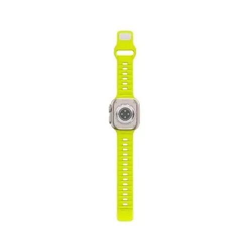 DONEGANI UC2 Apple Watch Kordonları Kadın Erkek Se Ultra 2 40mm 44mm 46mm 42mm 45mm 41mm 38mm 49mm Seri 10 9 8 7 6 5 4 3 iWatch Spor Kayışı Silikon Siyah_Floresan Sarı - 6
