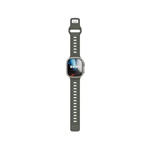 DONEGANI UC2 Band for Apple Watch Bands Women Men Se Ultra 2 40mm 44mm 46mm 42mm 45mm 41mm 38mm 49mm Series 10 9 8 7 6 5 4 3 iWatch Sport Strap Silicone Black_Army Green - 5
