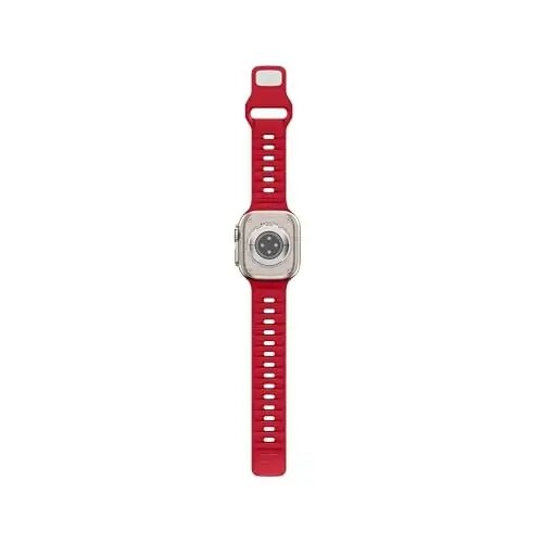 DONEGANI UC2 Band for Apple Watch Bands Women Men Se Ultra 2 40mm 44mm 46mm 42mm 45mm 41mm 38mm 49mm Series 11 10 9 8 7 6 5 4 3 iWatch Sport Strap Silicone Black_Red Christmas - 6