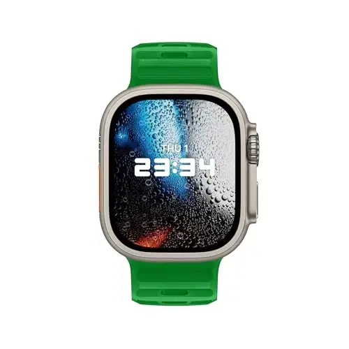 DONEGANI UC2 ремешок для Apple Watch Bands Женщины Мужчины Se Ultra 2 40 мм 44 мм 46 мм 42 мм 45 мм 41 мм 38 мм 49 мм Series 10 9 8 7 6 5 4 3 iWatch Sport Strap Силиконовый Черный_Зеленый Рождество - 3