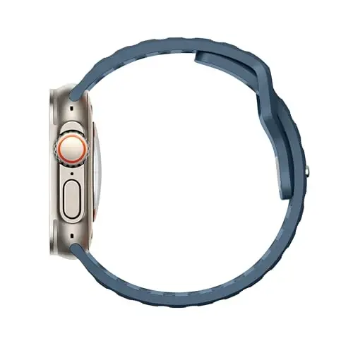 DONEGANI UC2 Ремешок для Apple Watch для женщин и мужчин Se Ultra 2 40 мм 44 мм 46 мм 42 мм 45 мм 41 мм 38 мм 49 мм Series 10 9 8 7 6 5 4 3 iWatch Спортивный ремешок силиконовый Black_Abyss Blue - 4