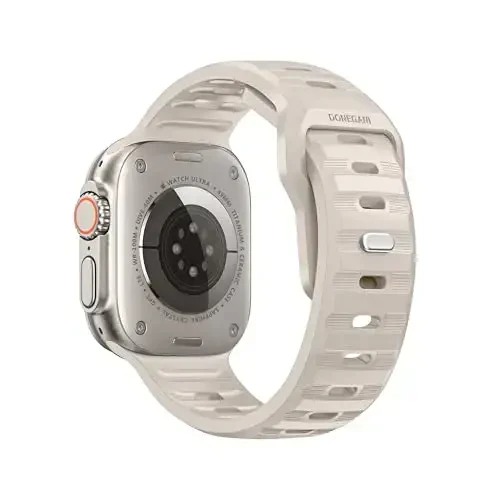 DONEGANI UC2 ремешок для Apple Watch для женщин и мужчин SE Ultra 2 40 мм 44 мм 46 мм 42 мм 45 мм 41 мм 38 мм 49 мм серии 10 9 8 7 6 5 4 3 iWatch спортивный ремешок силиконовый черный_звездный свет - 2