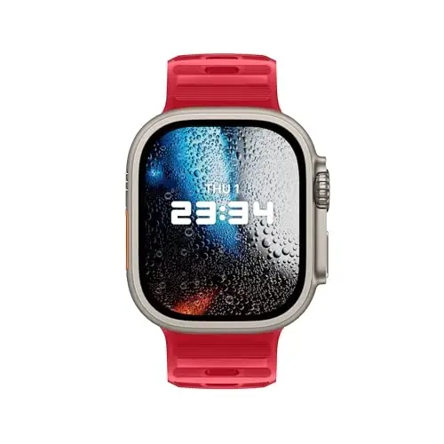 DONEGANI UC2 Ремешок для Apple Watch Женский Мужской SE Ultra 2 40мм 44мм 46мм 42мм 45мм 41мм 38мм 49мм Серия 11 10 9 8 7 6 5 4 3 Спортивный ремешок iWatch Силиконовый Красный Рождественский_Зеленый Рождественский - 3