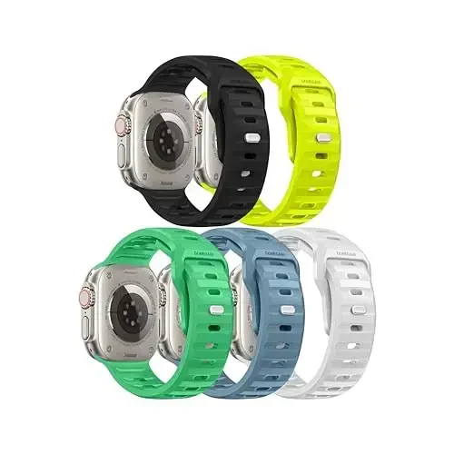 DONEGANI UC5 Apple Watch Bands ayollar erkaklar uchun Se Ultra 2 40mm 44mm 46mm 42mm 45mm 41mm 38mm 49mm Series 10 9 8 7 6 5 4 3 iWatch Sport Strap Silicone - 1
