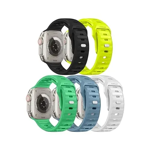 DONEGANI UC5 Apple Watch Bands ayollar erkaklar uchun Se Ultra 2 40mm 44mm 46mm 42mm 45mm 41mm 38mm 49mm Series 10 9 8 7 6 5 4 3 iWatch Sport Strap Silicone 