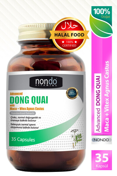 Dong Quai 35 Kapsül (MACA PANAX GİNSENG, VİTEX AGNUS CASTUS, GİNKO BİLOBA, L-ARGİNİNE, SELENYUM) - 2