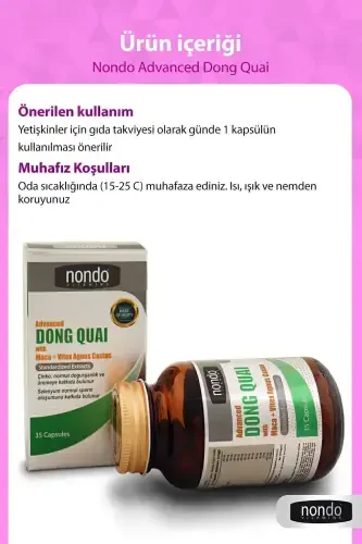 Dong Quai 35 Kapsula (MACA PANAX JINSSENG, VITEKS AGNUS CASTUS, GINKGO BILOBA, L-ARGININ, SELENIYUM) - 3