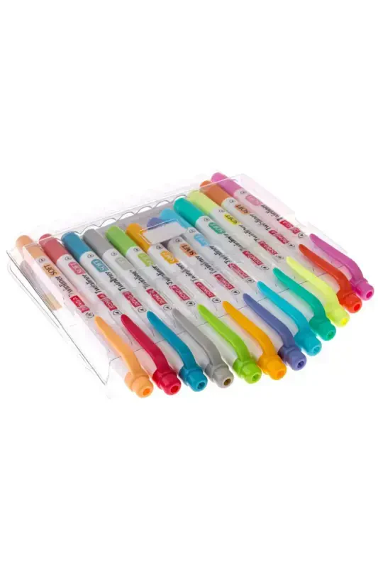 Donga Twinliner Soft 12 Color Fluorescent Double Sided - 4