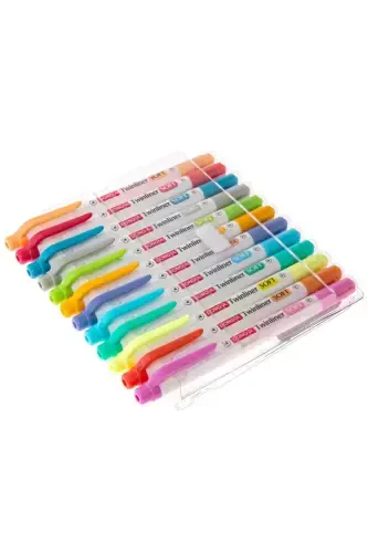 Donga Twinliner Soft 12 цветов флуоресцентный двусторонний - 3