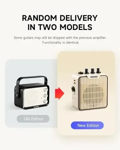 Donner 30 Inch Kids Electric Guitar Beginner Kit TL Style Mini Electric Guitar for Kids with Amp, 600D Bag, Tuner, Picks, Cable, Strap and Extra Strings, DTJ-100S, Sunburst - 6