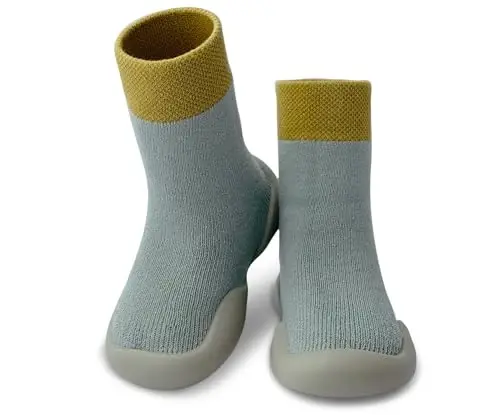 Dookeh Baby Shoes Boys Girls First Walking Shoes Non Slip Soft Sole Sneakers Toddler Infant Babygirl Sock Shoes - 1