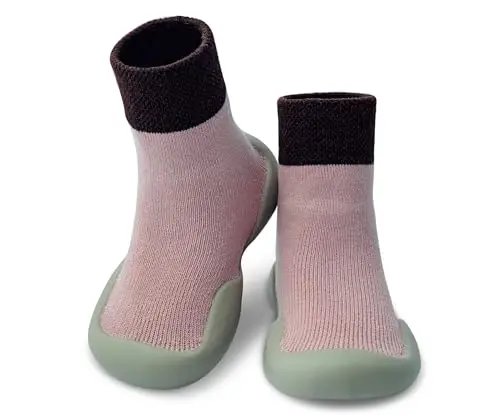 Dookeh Baby Shoes Boys Girls First Walking Shoes Non Slip Soft Sole Sneakers Toddler Infant Babygirl Sock Shoes - 1