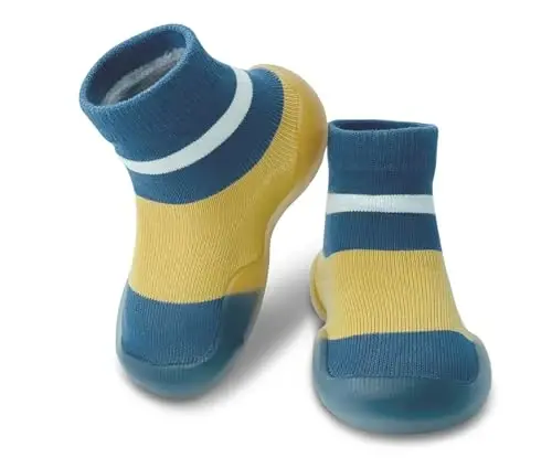 Dookeh Baby Shoes Boys Girls First Walking Shoes Non Slip Soft Sole Sneakers Toddler Infant Babygirl Sock Shoes 