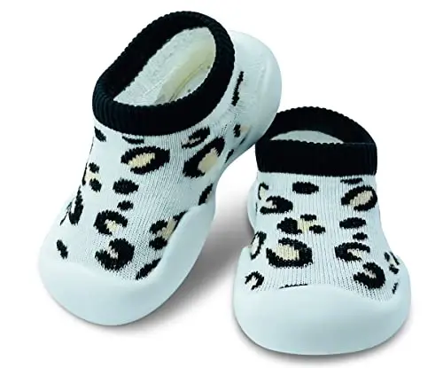 Dookeh Baby Shoes Boys Girls First Walking Shoes Non Slip Soft Sole Sneakers Toddler Infant Babygirl Sock Shoes… 