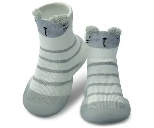 Dookeh Baby Shoes Boys Girls First Walking Shoes Non Slip Soft Sole Sneakers Toddler Infant Babygirl Sock Shoes - 1