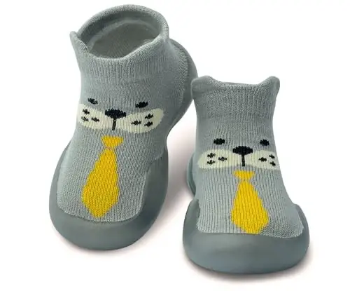 Dookeh Baby Shoes Boys Girls First Walking Shoes Non Slip Soft Sole Sneakers Toddler Infant Babygirl Sock Shoes 