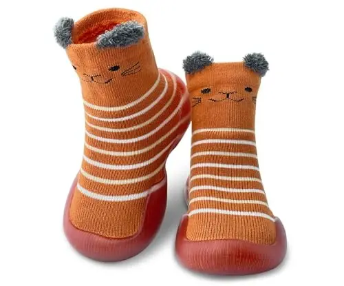 Dookeh Baby Shoes Boys Girls First Walking Shoes Non Slip Soft Sole Sneakers Toddler Infant Babygirl Sock Shoes - 1