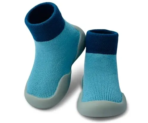 Dookeh Baby Shoes Boys Girls First Walking Shoes Non Slip Soft Sole Sneakers Toddler Infant Babygirl Sock Shoes - 1
