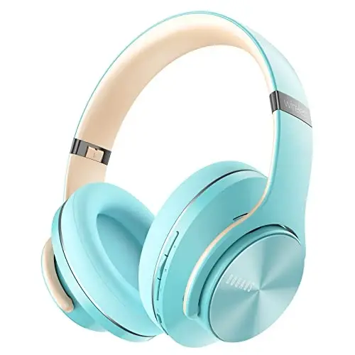 DOQAUS Bluetooth Headphones Over Ear, 90H Playtime, 3 EQ Modes, HiFi Audio, ENC Mic, Reinforced Durable Frame & Soft Earpads for Extended Wear, Phone, PC, Travel - DOQAUS