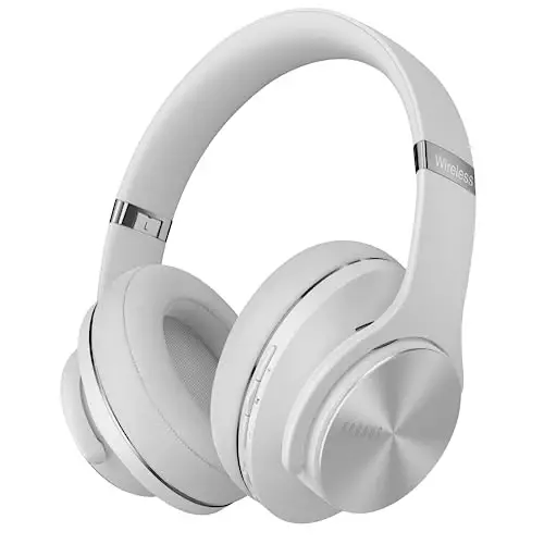 DOQAUS Bluetooth Headphones Over Ear, 90H Playtime Wireless, 3 EQ Modes, HiFi Audio & Deep Bass, ENC Noise Isolating Mic, Soft Earpads for Phone/PC - 1
