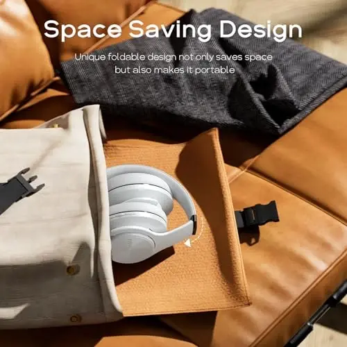 DOQAUS Bluetooth Headphones Over Ear, 90H Playtime Wireless, 3 EQ Modes, HiFi Audio & Deep Bass, ENC Noise Isolating Mic, Soft Earpads for Phone/PC - 6