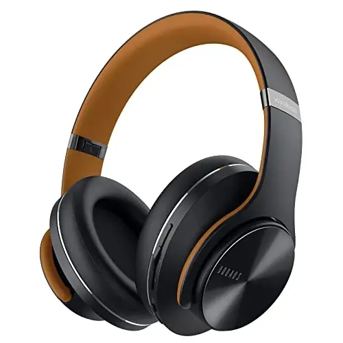 DOQAUS Bluetooth Headphones Over Ear, 90H Playtime Wireless, 3 EQ Modes, HiFi Audio & Deep Bass, ENC Noise Isolating Mic, Soft Earpads for Phone/PC 