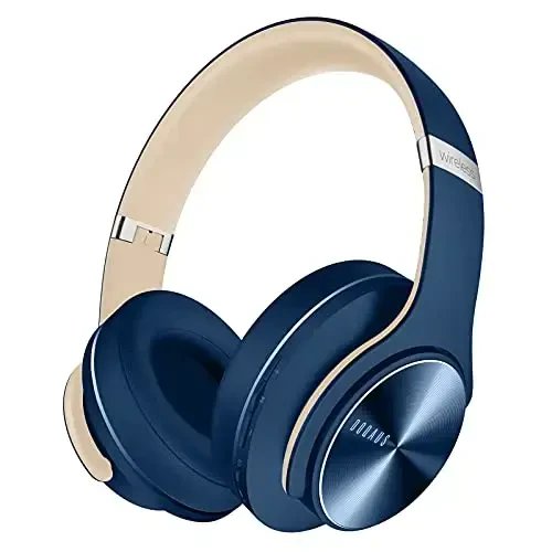 DOQAUS Bluetooth Headphones Over Ear, 90H Playtime, 3 EQ Modes, HiFi Audio, ENC Mic, Reinforced Durable Frame & Soft Earpads for Extended Wear, Phone, PC, Travel - 1