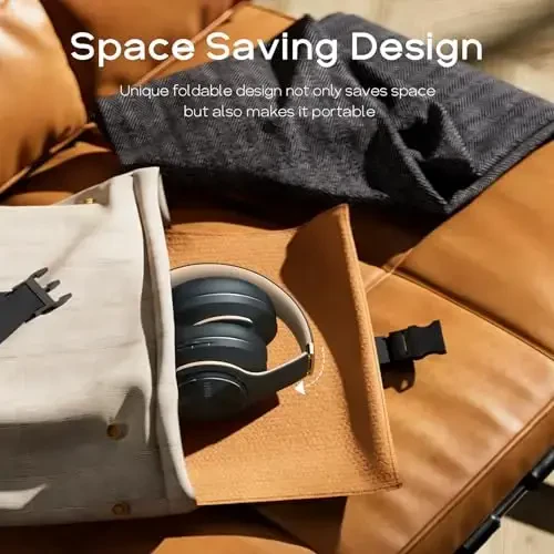 DOQAUS Bluetooth Headphones Over Ear, 90H Playtime Wireless, 3 EQ Modes, HiFi Audio & Deep Bass, ENC Noise Isolating Mic, Soft Earpads for Phone/PC - 6